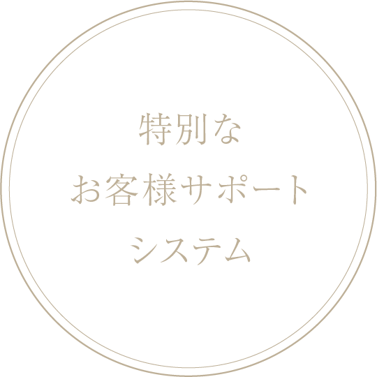 特別なお客様サポートシステム